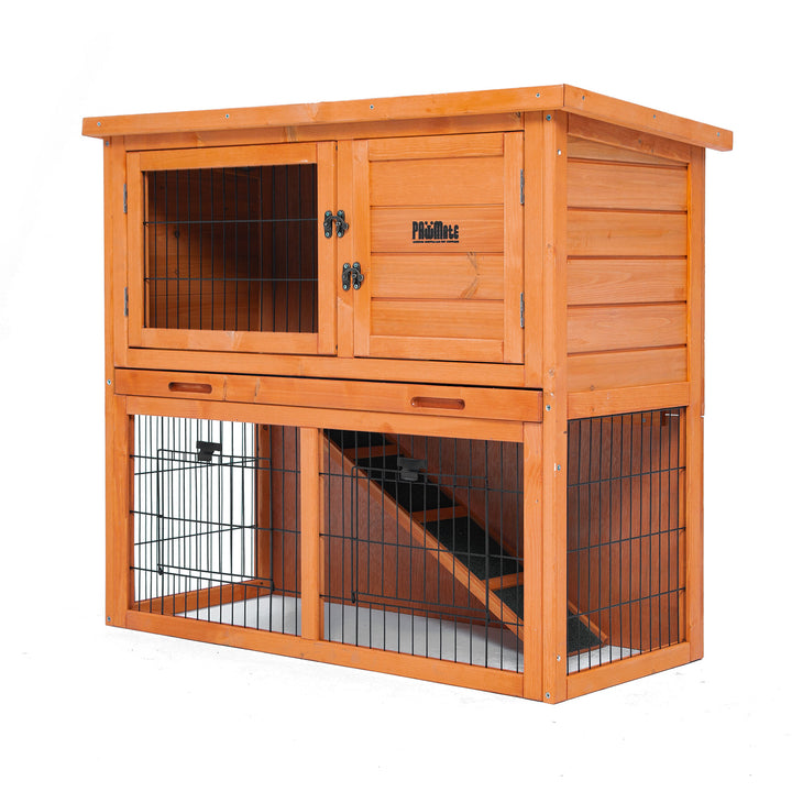 Paw Mate 92 x 45 x 82cm Rabbit Hutch Chicken Coop Run