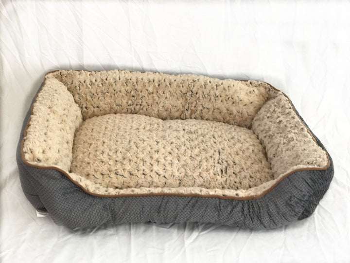 Medium Washable Soft Pet Dog Cat Bed Cushion Mattress-Grey