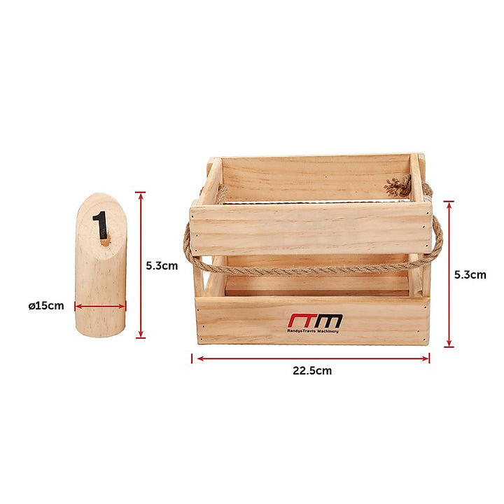 Number Toss Wooden Set with Case