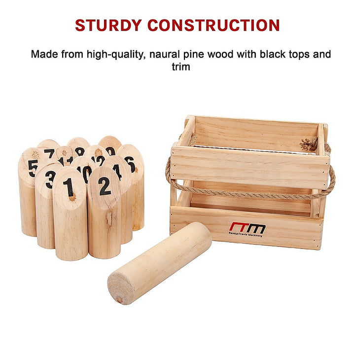 Number Toss Wooden Set with Case