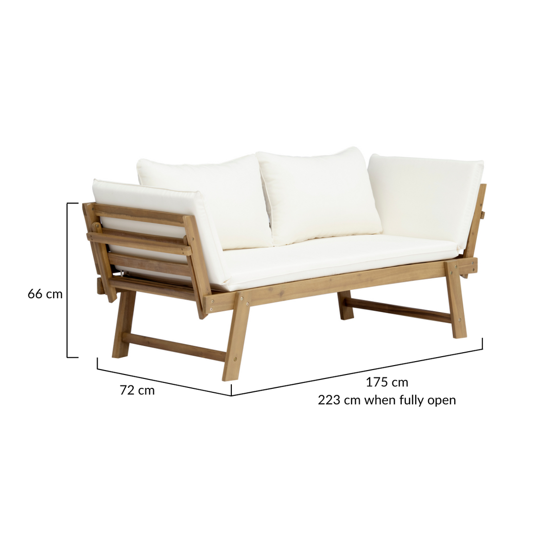 Cora Wooden Outdoor DayBed