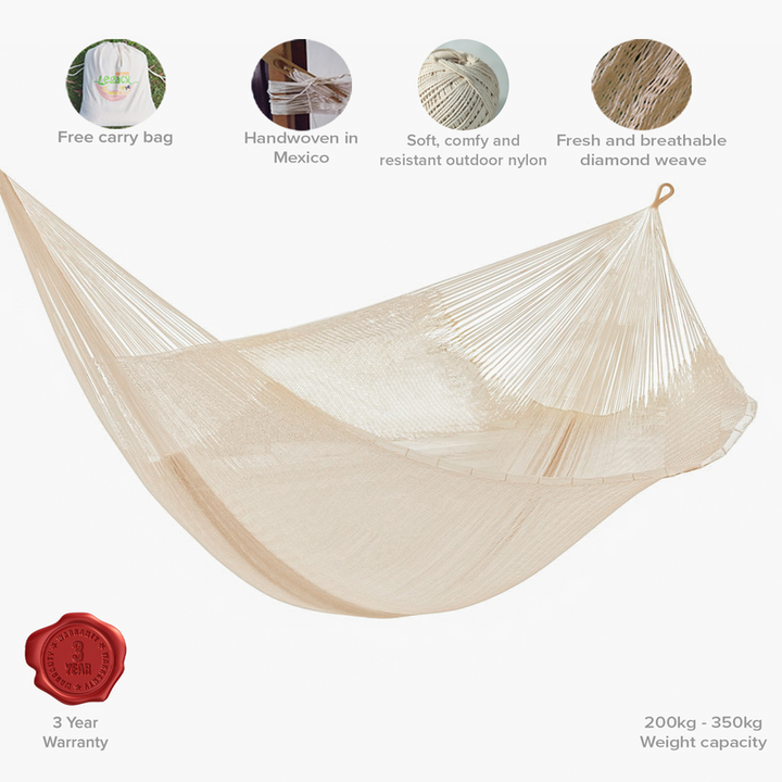 Super Nylon Jumbo Cream Hammock