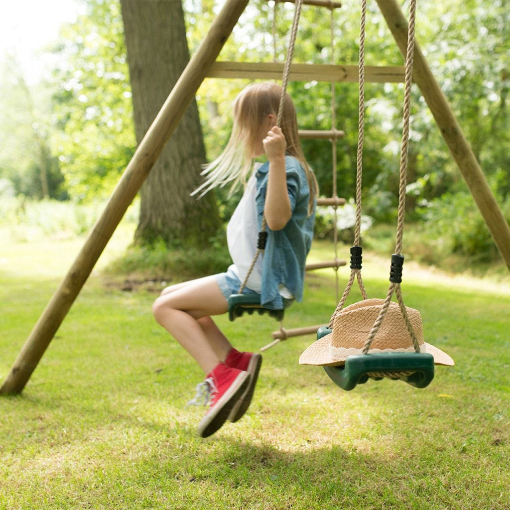 Plum Gibbon Wooden Swing Set