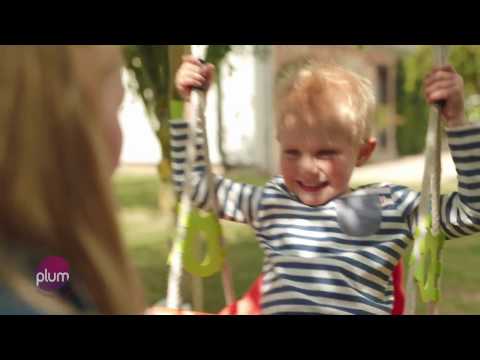 Plum Growing Wooden Swing Set