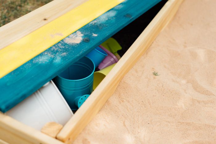 Plum Store It Wooden Sandpit
