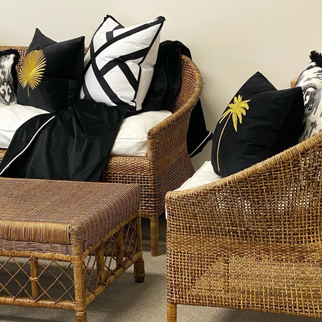 Plantation Sofa - Rattan - The  Best Backyard