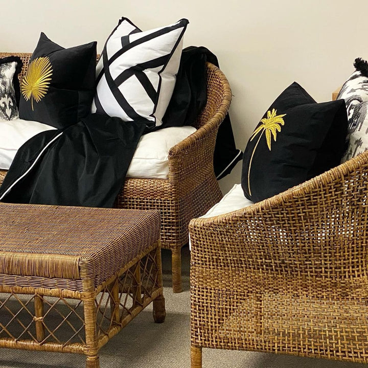 Plantation Sofa - Rattan - The  Best Backyard